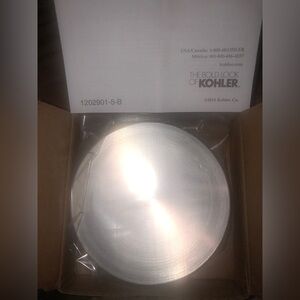 Kohler 35482-NA Stainless Steel Kitchen Sink Drain Cover, 4-7/8" OD